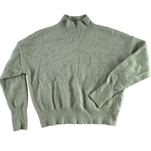 Sophie Rue Sage Green Mock Neck Sweater Size Medium